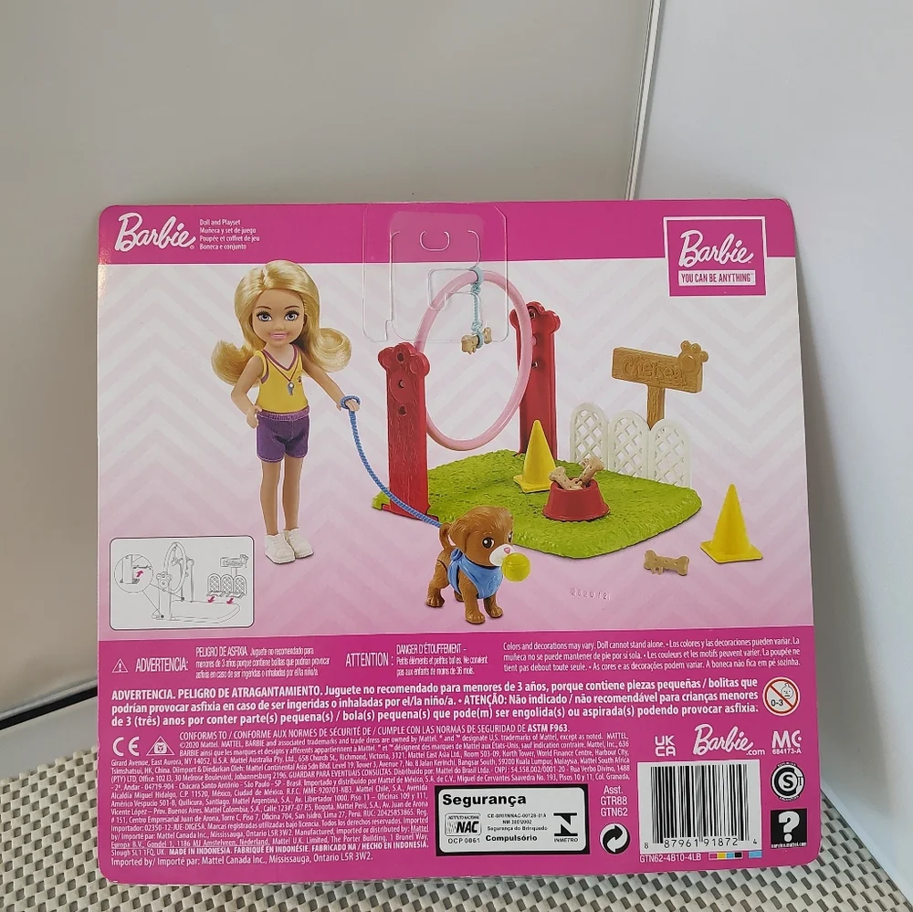 Barbie Chelsea Can Be Dog Trainer Doll NWT